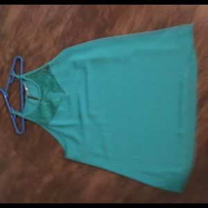 Green lace top
